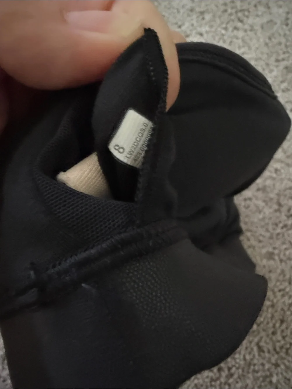 lululemon athletica Black Strappy V-Back Light Support Sports Bra